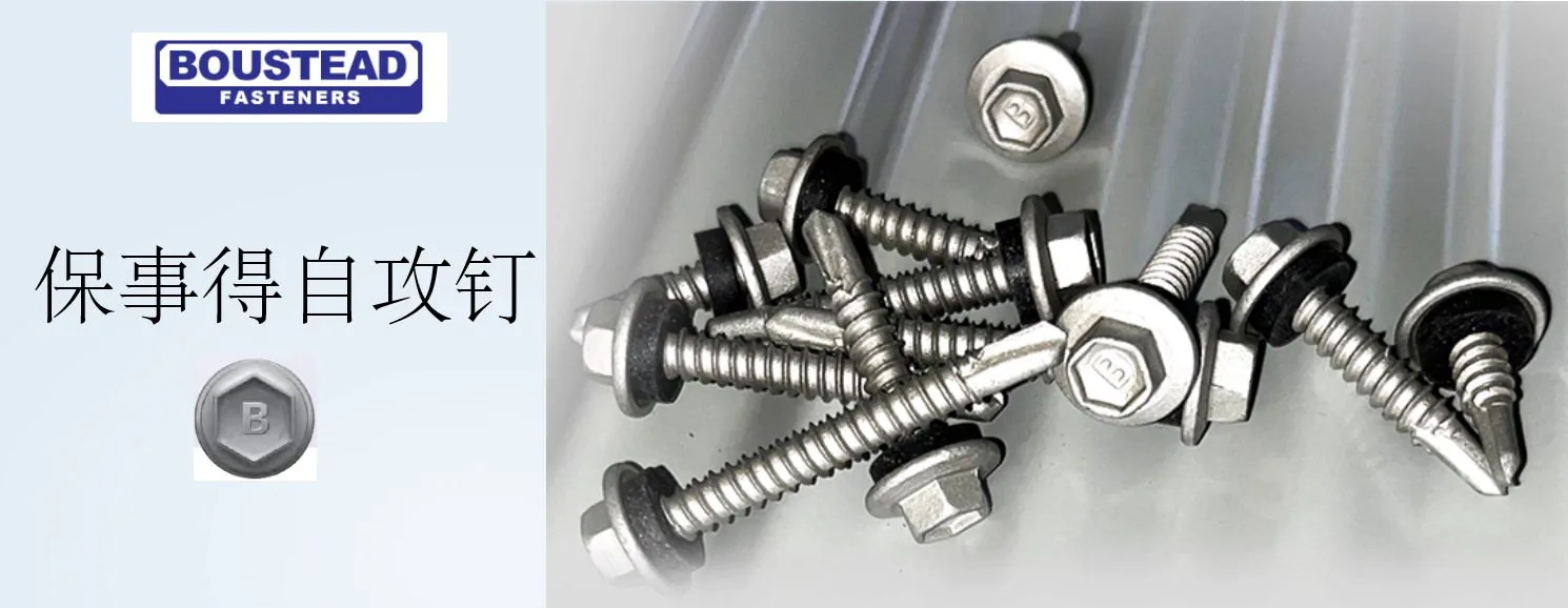 保事得(Boustead)自攻钉:六角法兰头钻尾丝带 EPDM 垫圈